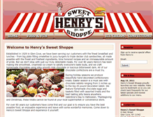 Tablet Screenshot of henryssweetshoppe.com